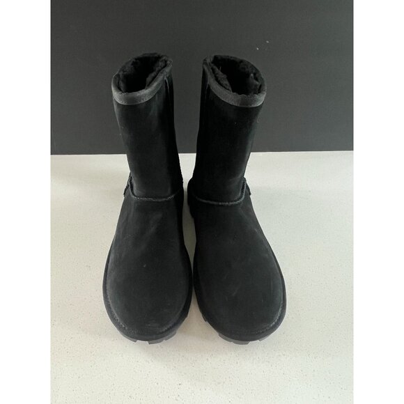 UGG Womens Black Suede Snow Boots Size 5 - Picture 2 of 7